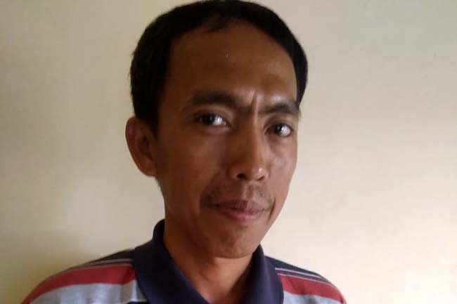 Ansori Pengawas Pemilu Desa Pagedangan Turen. (H Mansyur Usman/Memontum.Com)
